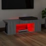 Mueble de TV con luces LED gris Sonoma 90x39x30 cm de vidaXL, Muebles TV - Ref: Foro24-822666, Precio: 55,94 €, Descuento: %
