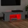 Mueble de TV con luces LED gris Sonoma 90x39x30 cm de vidaXL, Muebles TV - Ref: Foro24-822666, Precio: 55,01 €, Descuento: %