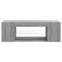 Mueble de TV con luces LED gris Sonoma 90x39x30 cm de vidaXL, Muebles TV - Ref: Foro24-822666, Precio: 55,94 €, Descuento: %
