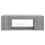 Mueble de TV con luces LED gris Sonoma 90x39x30 cm de vidaXL, Muebles TV - Ref: Foro24-822666, Precio: 55,01 €, Descuento: %