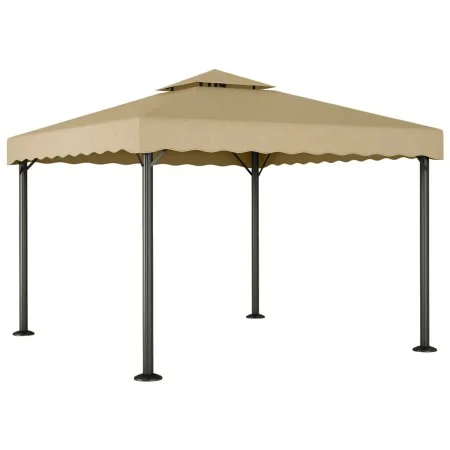 Cenador aluminio y acero gris taupé 3x3 m de vidaXL, Carpas y cenadores - Ref: Foro24-318522, Precio: 411,46 €, Descuento: %
