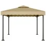 Cenador aluminio y acero gris taupé 3x3 m de vidaXL, Carpas y cenadores - Ref: Foro24-318522, Precio: 411,46 €, Descuento: %