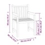 Juego de comedor para jardín 3 pzas madera maciza de teca de vidaXL, Conjuntos de jardín - Ref: Foro24-3157146, Precio: 534,9...