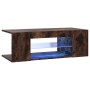 Mueble de TV con luces LED color roble ahumado 90x39x30 cm de vidaXL, Muebles TV - Ref: Foro24-822665, Precio: 46,94 €, Descu...