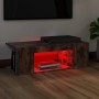Mueble de TV con luces LED color roble ahumado 90x39x30 cm de vidaXL, Muebles TV - Ref: Foro24-822665, Precio: 46,94 €, Descu...