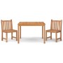 Juego de comedor para jardín 3 pzas madera maciza de teca de vidaXL, Conjuntos de jardín - Ref: Foro24-3157144, Precio: 468,8...