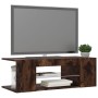 Mueble de TV con luces LED color roble ahumado 90x39x30 cm de vidaXL, Muebles TV - Ref: Foro24-822665, Precio: 46,94 €, Descu...