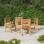 Juego de comedor para jardín 5 piezas madera maciza de teca de vidaXL, Conjuntos de jardín - Ref: Foro24-3157178, Precio: 522...