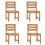 Juego de comedor para jardín 5 piezas madera maciza de teca de vidaXL, Conjuntos de jardín - Ref: Foro24-3157178, Precio: 522...