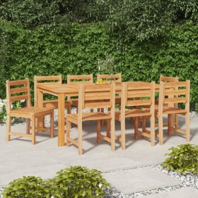 Sillas de jardín 8 unidades madera maciza de teca de vidaXL, Sillas de jardín - Ref: Foro24-3157176, Precio: 663,36 €, Descue...