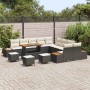 Conjunto de sofás de jardín 14 pcs Negro ratán sintético en Sofás de exterior | Comprar online en Foru.es