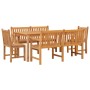 Juego de comedor para jardín 5 piezas madera maciza de teca de vidaXL, Conjuntos de jardín - Ref: Foro24-3157158, Precio: 1,0...