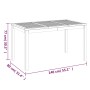Juego de comedor para jardín 3 pzas madera maciza de teca de vidaXL, Conjuntos de jardín - Ref: Foro24-3157150, Precio: 586,4...