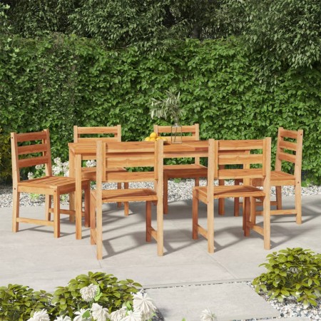 Juego de comedor de jardín 7 piezas madera maciza de teca de vidaXL, Conjuntos de jardín - Ref: Foro24-3157188, Precio: 737,9...
