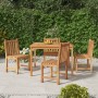 Juego de comedor para jardín 5 piezas madera maciza de teca de vidaXL, Conjuntos de jardín - Ref: Foro24-3157145, Precio: 673...