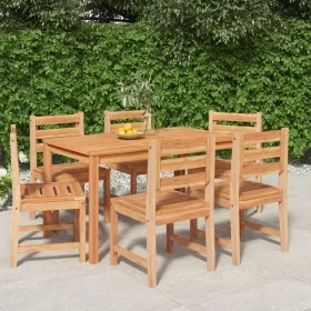 Juego de comedor de jardín 7 piezas madera maciza de teca de vidaXL, Conjuntos de jardín - Ref: Foro24-3157184, Precio: 687,8...