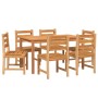 Juego de comedor de jardín 7 piezas madera maciza de teca de vidaXL, Conjuntos de jardín - Ref: Foro24-3157184, Precio: 708,9...
