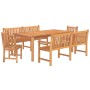 Juego de comedor para jardín 5 piezas madera maciza de teca de vidaXL, Conjuntos de jardín - Ref: Foro24-3157161, Precio: 1,0...