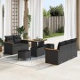 Conjunto de sofás de jardín 8 pcs Negro ratán sintético en Sofás de exterior | Comprar online en Foru.es