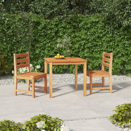 Juego de comedor para jardín 3 pzas madera maciza de teca de vidaXL, Conjuntos de jardín - Ref: Foro24-3157177, Precio: 362,2...
