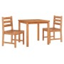 Juego de comedor para jardín 3 pzas madera maciza de teca de vidaXL, Conjuntos de jardín - Ref: Foro24-3157177, Precio: 362,2...