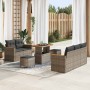 Conjunto de sofás de jardín 8 pcs Gris ratán sintético en Sofás de exterior | Comprar online en Foru.es