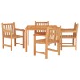 Juego de comedor para jardín 5 piezas madera maciza de teca de vidaXL, Conjuntos de jardín - Ref: Foro24-3157147, Precio: 834...