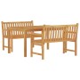 Juego de comedor para jardín 3 pzas madera maciza de teca de vidaXL, Conjuntos de jardín - Ref: Foro24-3157153, Precio: 594,8...