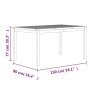 Juego de comedor para jardín 3 pzas madera maciza de teca de vidaXL, Conjuntos de jardín - Ref: Foro24-3157153, Precio: 594,8...
