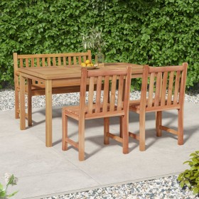 Juego de comedor de jardín 4 piezas madera maciza de teca de vidaXL, Conjuntos de jardín - Ref: Foro24-3157154, Precio: 644,7...