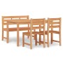 Juego de comedor para jardín 4 piezas madera maciza de teca de vidaXL, Conjuntos de jardín - Ref: Foro24-3157194, Precio: 575...