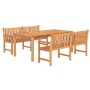 Juego de comedor para jardín 3 pzas madera maciza de teca de vidaXL, Conjuntos de jardín - Ref: Foro24-3157159, Precio: 990,1...