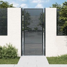 Puerta de jardín acero gris antracita 105x225 cm de vidaXL, Puertas de jardín - Ref: Foro24-154563, Precio: 270,17 €, Descuen...