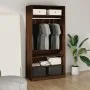 Armario madera contrachapada color roble marrón 100x50x200 cm de vidaXL, Armarios roperos - Ref: Foro24-826616, Precio: 176,9...