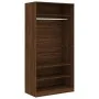 Armario madera contrachapada color roble marrón 100x50x200 cm de vidaXL, Armarios roperos - Ref: Foro24-826616, Precio: 176,9...