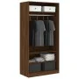 Armario madera contrachapada color roble marrón 100x50x200 cm de vidaXL, Armarios roperos - Ref: Foro24-826616, Precio: 176,9...