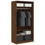 Armario madera contrachapada color roble marrón 100x50x200 cm de vidaXL, Armarios roperos - Ref: Foro24-826616, Precio: 169,8...