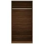 Armario madera contrachapada color roble marrón 100x50x200 cm de vidaXL, Armarios roperos - Ref: Foro24-826616, Precio: 176,9...