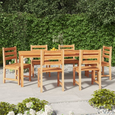 Juego de comedor de jardín 7 piezas madera maciza de teca de vidaXL, Conjuntos de jardín - Ref: Foro24-3157191, Precio: 847,3...