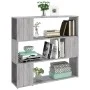 Sonoma gray shelving/space divider 100x24x94 cm by vidaXL, Bookcases and shelves - Ref: Foro24-826648, Price: 53,30 €, Discou...