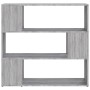 Estantería/divisor de espacios gris Sonoma 100x24x94 cm de vidaXL, Librerías y estanterías - Ref: Foro24-826648, Precio: 54,1...