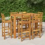 Mesa y taburetes altos de jardín 7 pzas madera maciza acacia de vidaXL, Conjuntos de jardín - Ref: Foro24-3154397, Precio: 61...