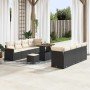 Conjunto de sofás de jardín 11 pcs Negro ratán sintético en Sofás de exterior | Comprar online en Foru.es