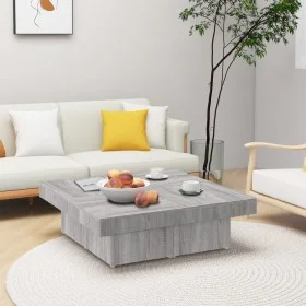 Sonoma gray plywood coffee table 90x90x28 cm by vidaXL, Coffee table - Ref: Foro24-826636, Price: 70,57 €, Discount: %