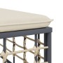 Juego de muebles de jardín 9 pzas y cojines ratán PE antracita de vidaXL, Sofás de exterior - Ref: Foro24-3186810, Precio: 78...