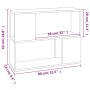 Estantería/divisor de espacios color roble marrón 80x24x63 cm de vidaXL, Muebles TV - Ref: Foro24-826646, Precio: 33,87 €, De...