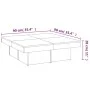 Smoked oak plywood coffee table 90x90x28 cm by vidaXL, Coffee table - Ref: Foro24-826635, Price: 74,77 €, Discount: %