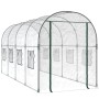 Invernadero PVC acero pintado polvo transparente 160x400x190cm de vidaXL, Invernaderos - Ref: Foro24-317247, Precio: 109,03 €...