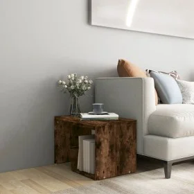 Mesa auxiliar madera contrachapada roble ahumado 59x36x38 cm de vidaXL, Mesas auxiliares - Ref: Foro24-826632, Precio: 30,09 ...