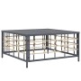 Juego de muebles de jardín 9 pzas y cojines ratán PE antracita de vidaXL, Sofás de exterior - Ref: Foro24-3186811, Precio: 78...